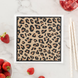 Leopard Print Dinner Napkin