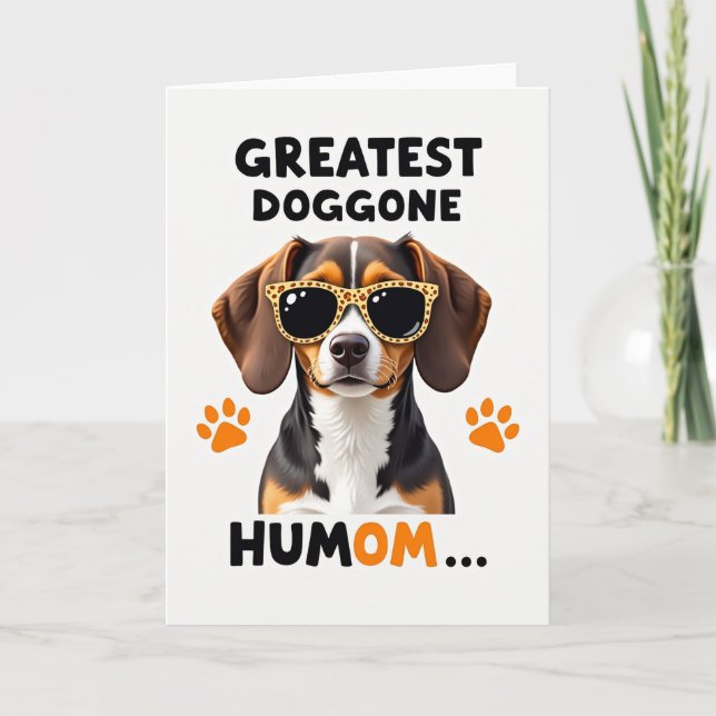 Leopard Print Dog Card (Front)