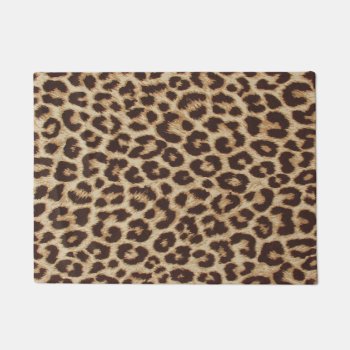 Leopard Print Door Mat by ReligiousStore at Zazzle