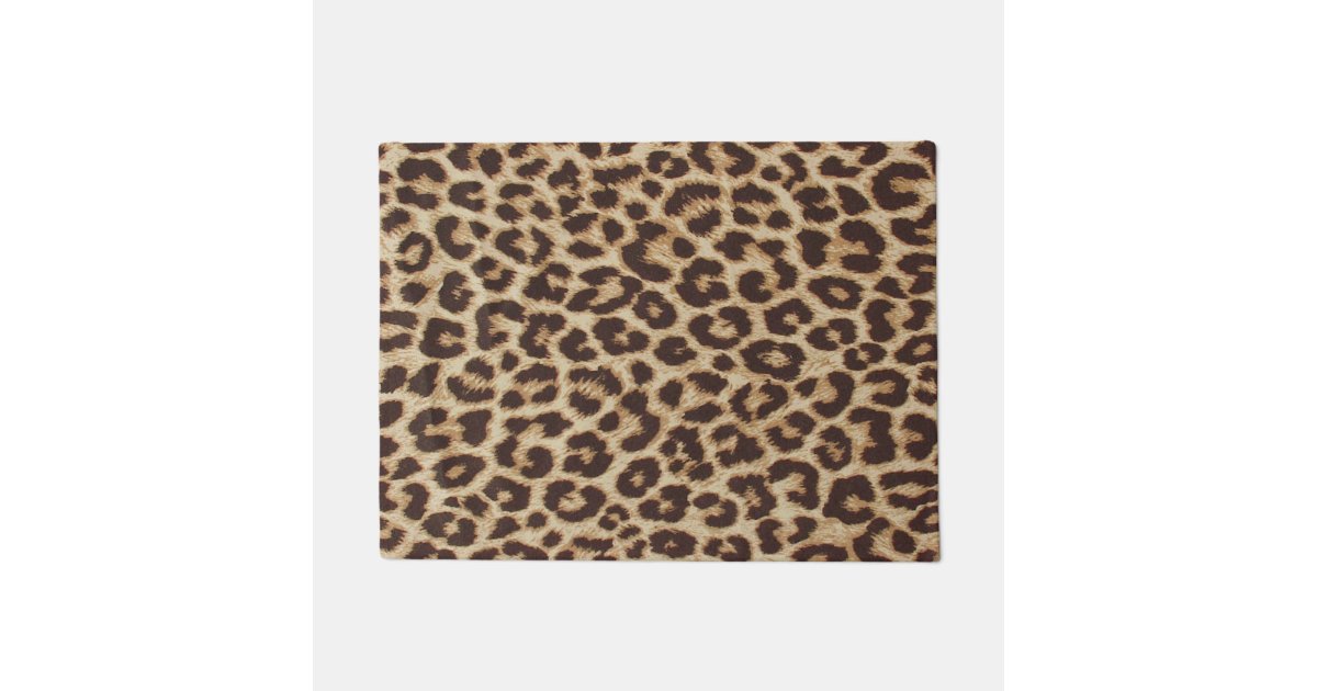 Leopard Print Door Mat | Zazzle