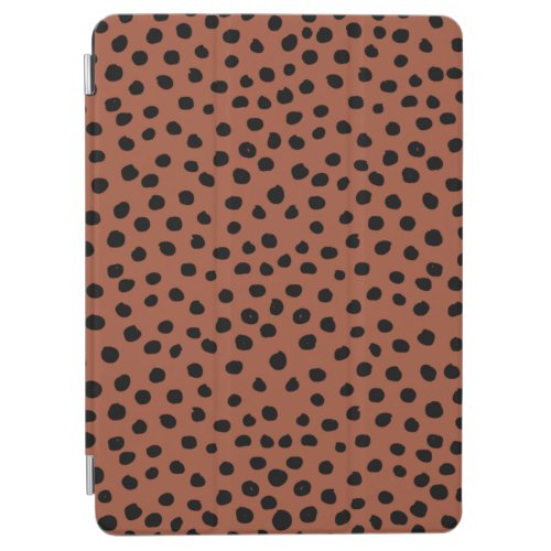 Leopard Print Dots Rust Terracotta Cheetah Spots iPad Air Cover