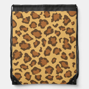  Leopard Print Drawstring Bag