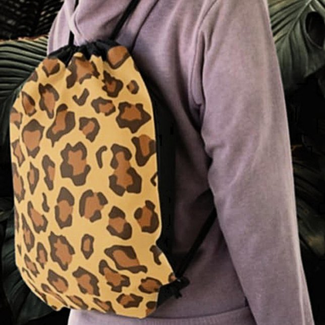  Leopard Print Drawstring Bag (Creator Uploaded)