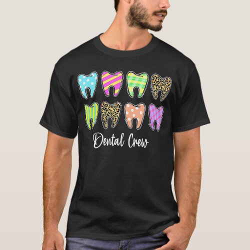 Leopard Print Easter Day Christians Dental Crew Cu T_Shirt