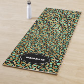 Leopard Print, Zebra Print, Green, Monogram Yoga Mat