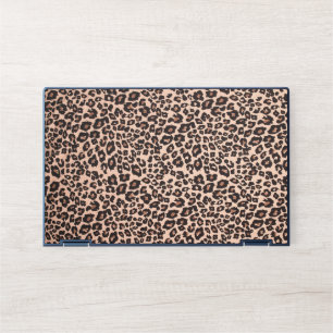 Leopard Print Fabric Material HP Laptop Skin