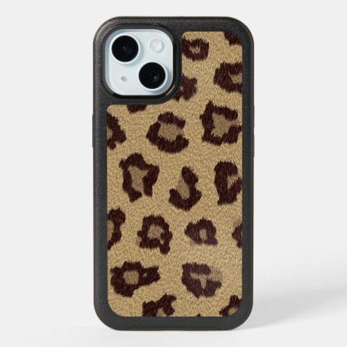 Leopard Print Faux_Fur iPhone 15 Case