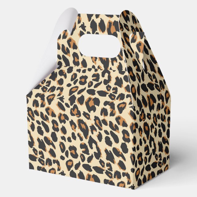 Leopard Print Favor Boxes (Front)