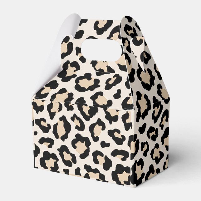 Leopard print favor boxes (Front Side)