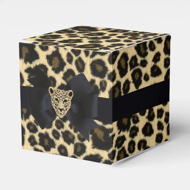 Leopard Print Favor Boxes | Zazzle