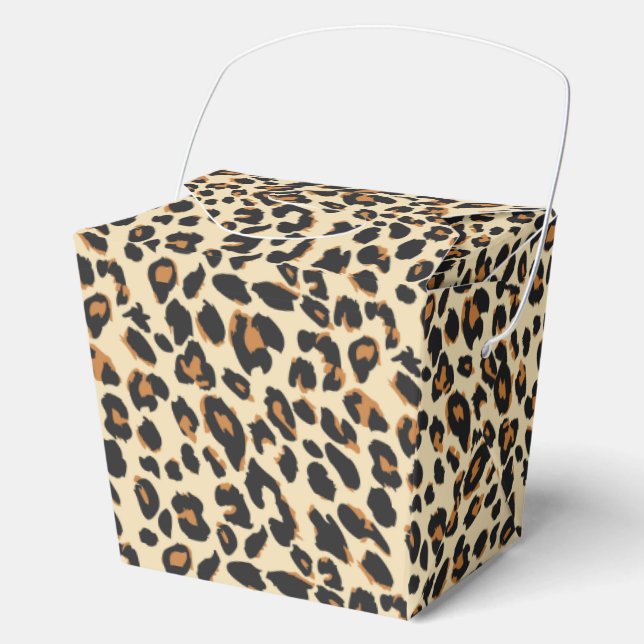 Leopard Print Favor Boxes (Front)