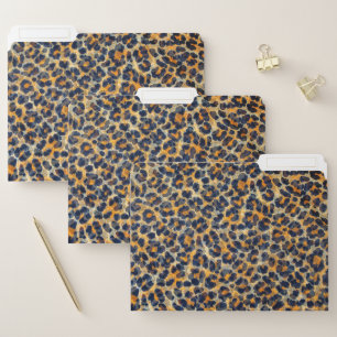 Leopard Print File Folder