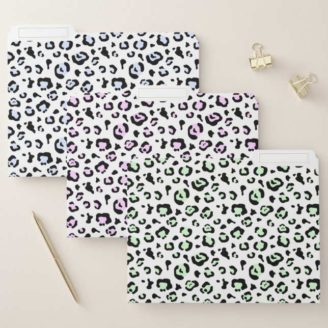 Leopard Print File Folder Set (Set)