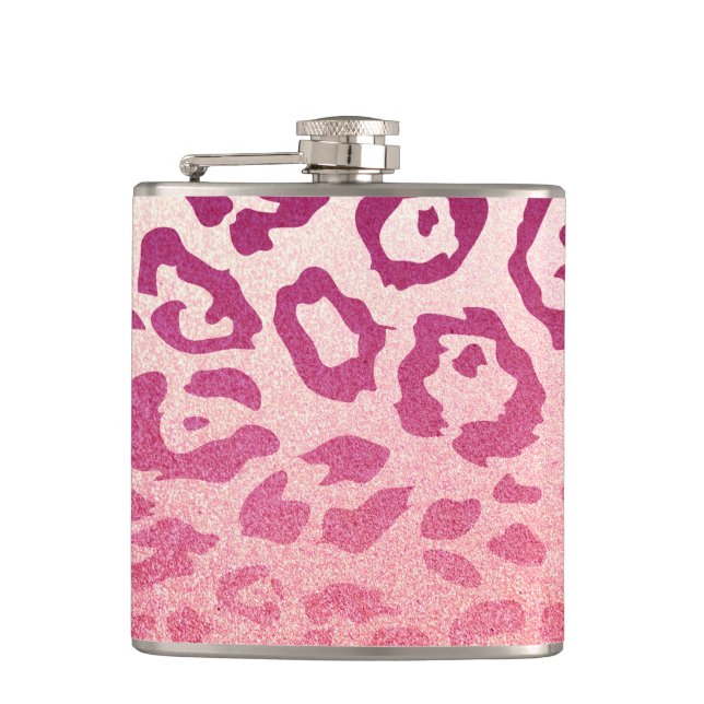 Leopard Print Flask (Front)
