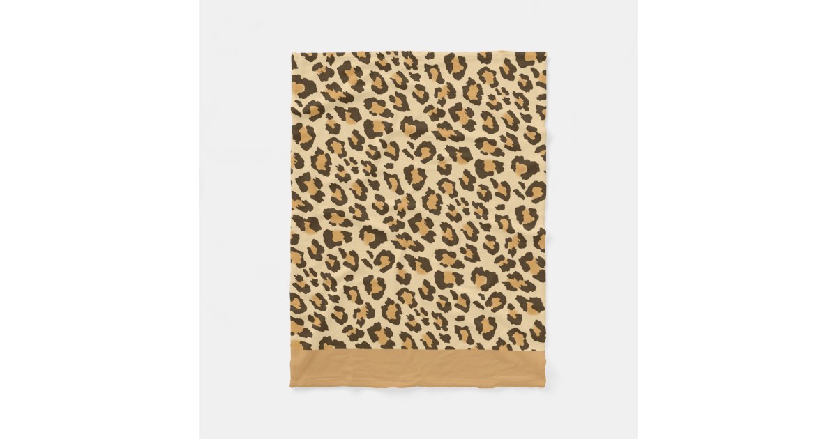 Leopard Print Fleece Blanket Zazzle