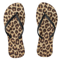 leopard skin flip flops