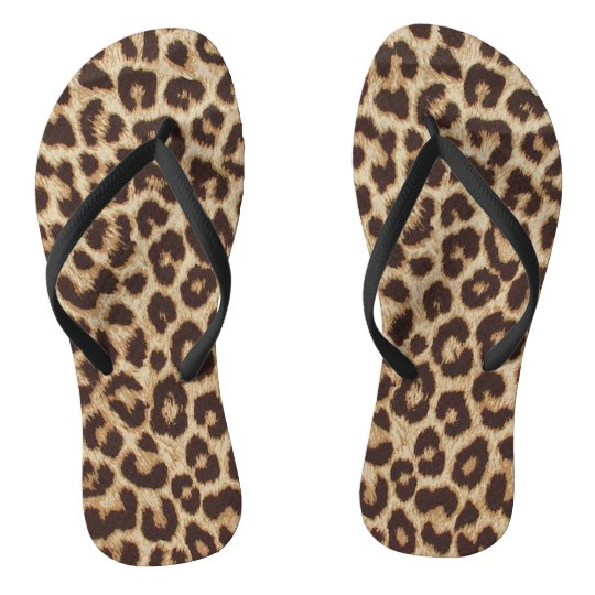 Leopard Print Flip Flops | Zazzle.com