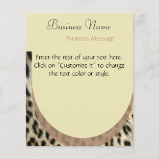 Leopard Print Flyer