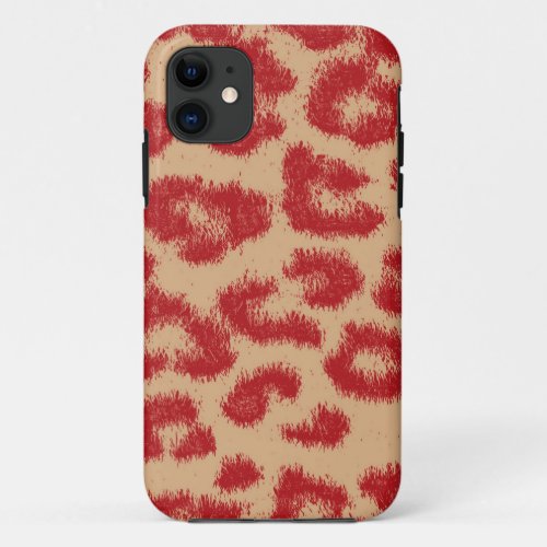 Leopard Print Fur iPhone 11 Case