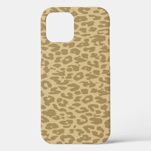 Leopard Print Fur Vintage Vanilla Yellow Color iPhone 12 Pro Case