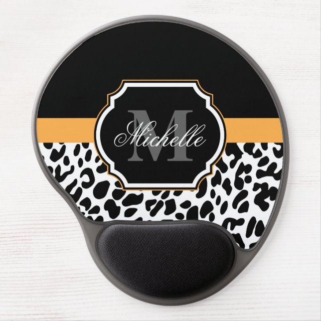 Leopard Print Gel Mouse Pad (Front)