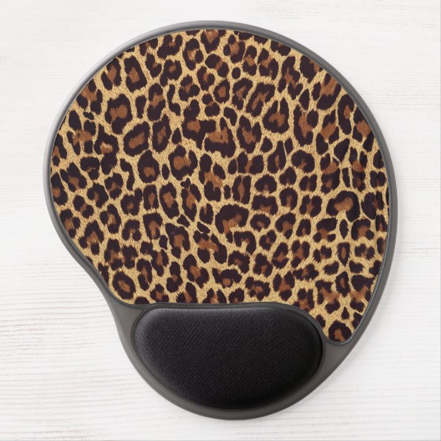 Leopard Print Gel Mouse Pad (Front)