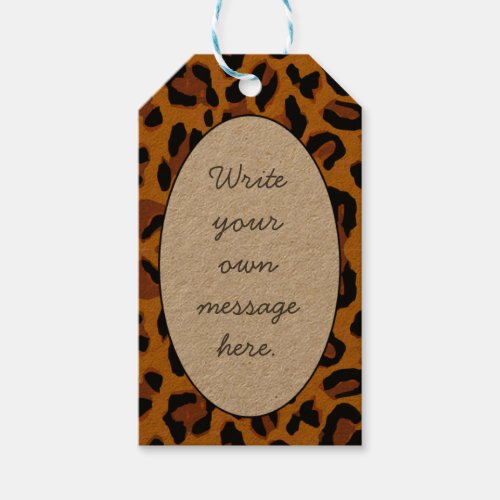Leopard Print Gift Tags
