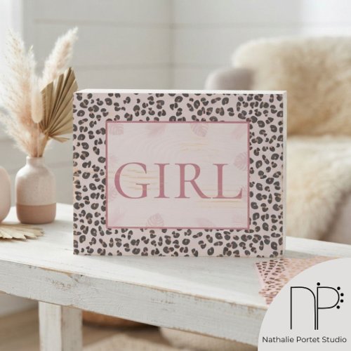 Leopard Print Girl Sign