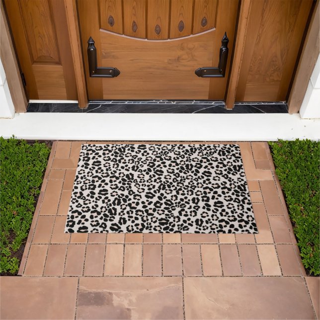 Leopard Print Glam #1 - landscape #pattern #decor  Doormat (Outdoor)