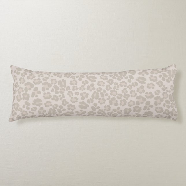 Leopard Print Glam 2 #pattern #design Body Pillow (Front)
