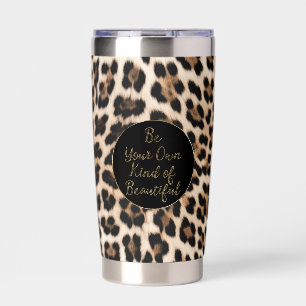 Leopard Print Gold Beautiful Insulated Tumbler