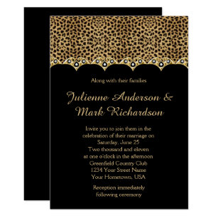 Leopard Print Wedding Invitations 6