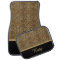 Leopard Print Gold Monogram Set of 4 Floor Mats