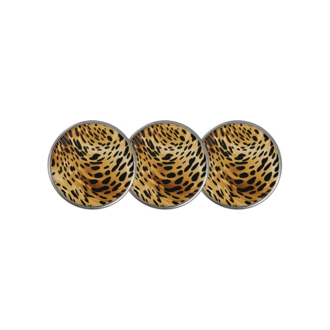 Leopard Print Golf Ball Marker (3 Up)
