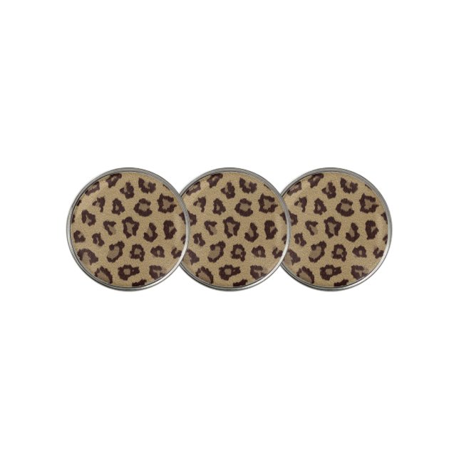 Leopard Print Golf Ball Marker (3 Up)