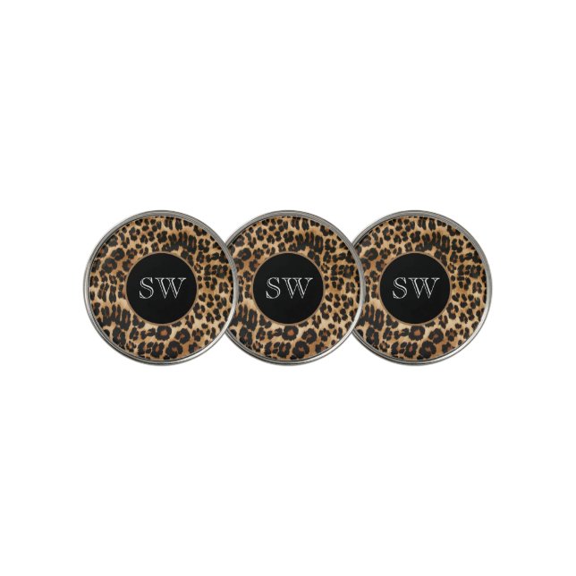 Leopard Print Golf Ball Marker (3 Up)