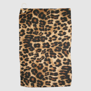 Leopard Print Golf Towel