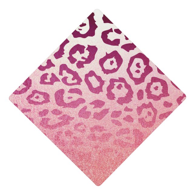Leopard Print Graduation Cap Topper (Front)
