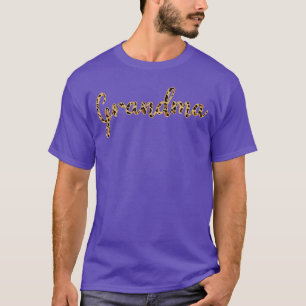 Leopard Print Grandma Cute Simple Cheetah Mothers  T-Shirt