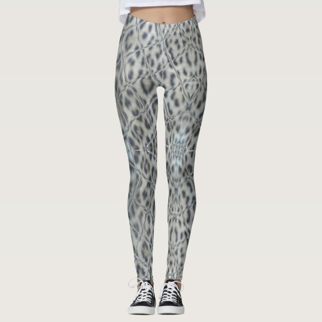 Leopard Print Graphic Art Legging (Front)