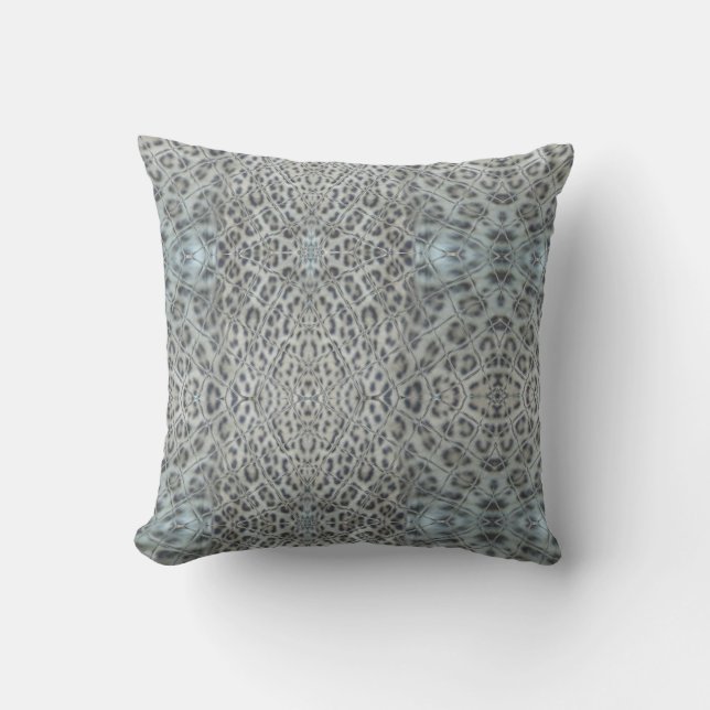 Leopard Print Graphic Art Throw Pillow (Front)