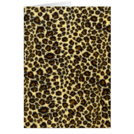 Leopard Print Greeting Card | Zazzle