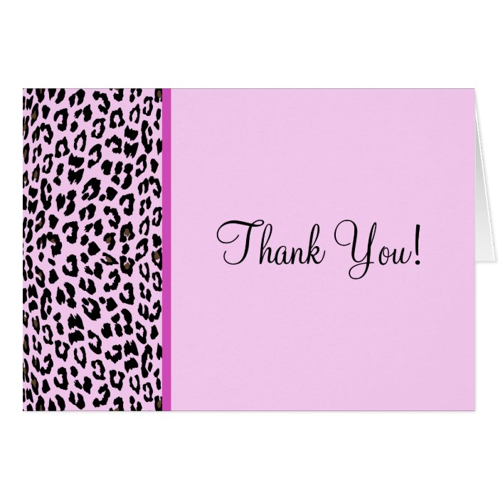 Leopard Print Greeting Cards