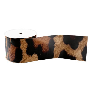 "Leopard Print"  Grosgrain Ribbon