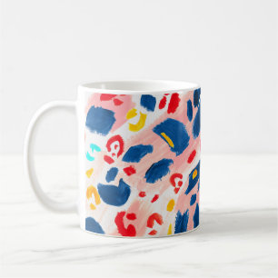 Leopard print: hand-painted watercolor. coffee mug