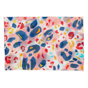 Leopard print: hand-painted watercolor. pillow case