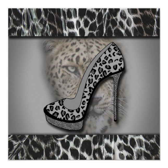 Leopard Print High Heel With Leopard (Front)