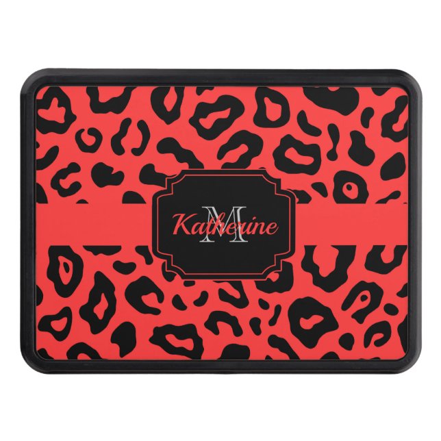 Leopard Print Hitch Cover (Front)