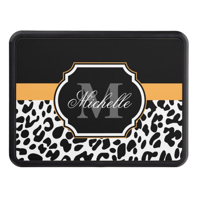 Leopard Print Hitch Cover (Front)