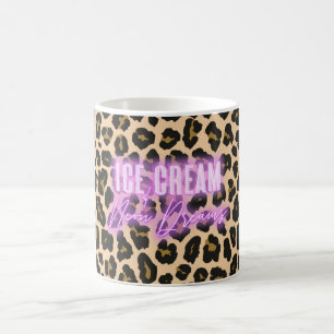 Leopard Print Ice Cream & Neon Dreams Mug